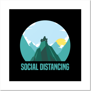 Vertical Social Distancing Posters and Art